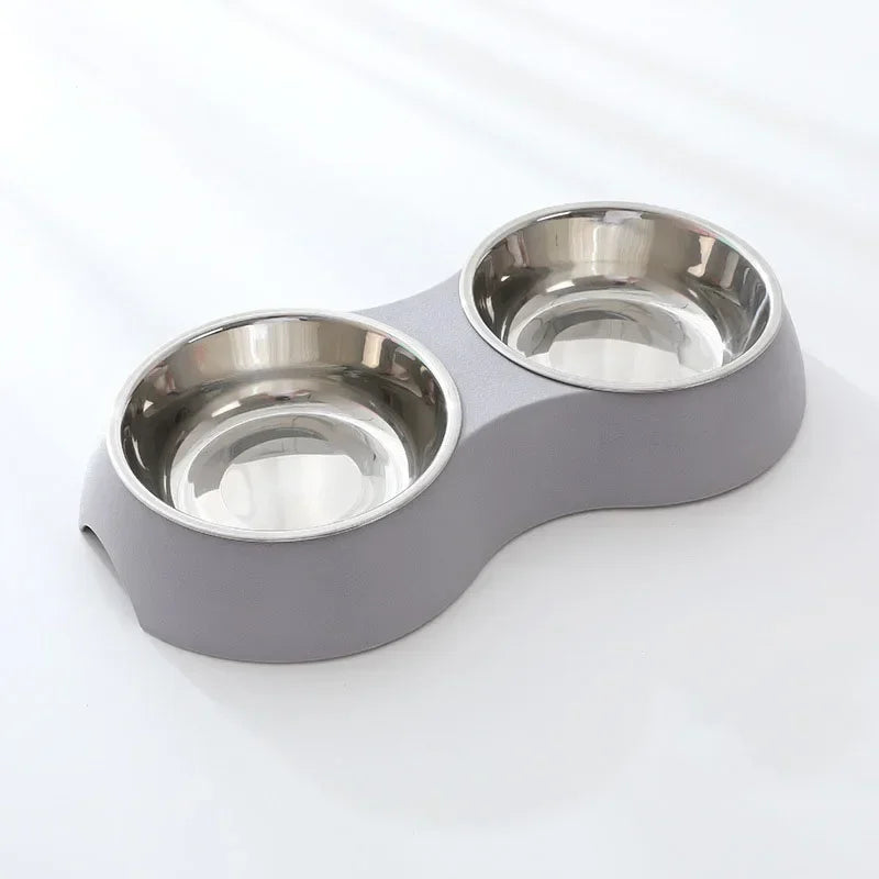 Double Stainless Steel Pet Feeder