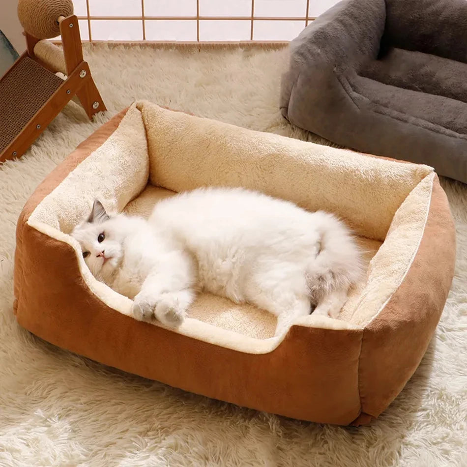 Cozy Soft Cushion Dog Basket House