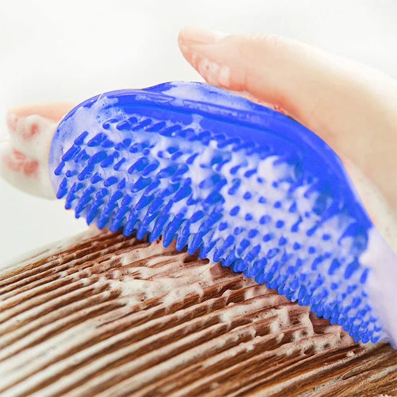 Soft Rubber Pet Bath Brush Glove