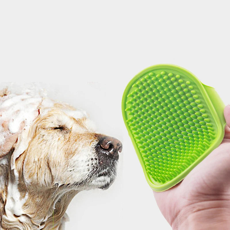 Soft Rubber Pet Bath Brush Glove