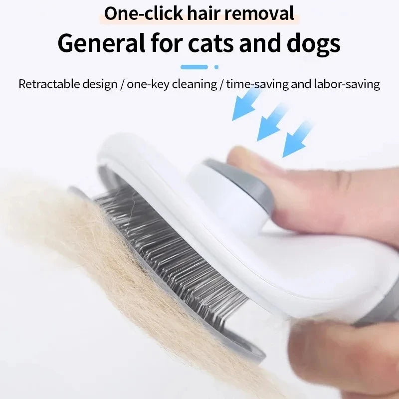 Self-Cleaning Slicker Brush