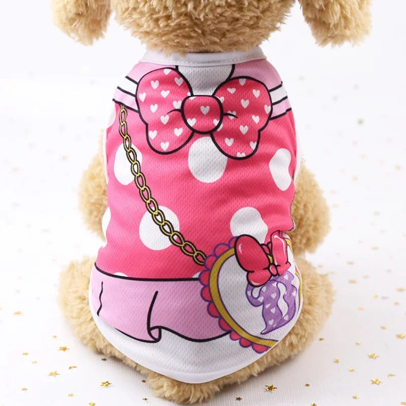 Soft Cartoon Dog Vest