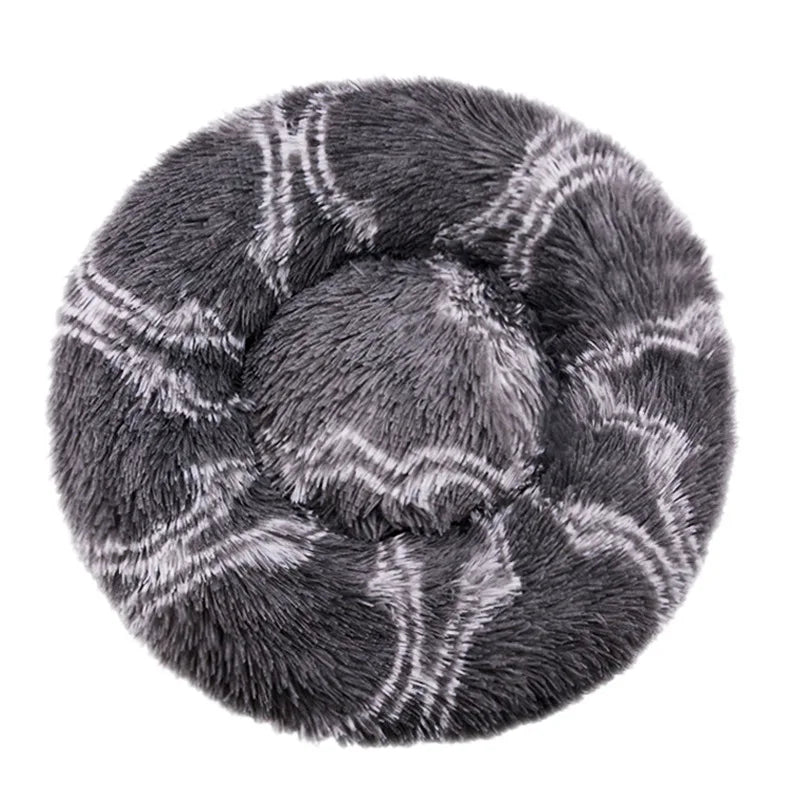 Round Plush Dog Sofa Bed