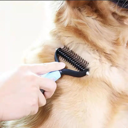 Double-Sided Deshedding Brush