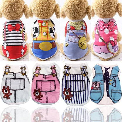 Soft Cartoon Dog Vest