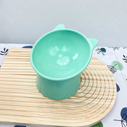 Tilted Pet Bowl for Neck Protection