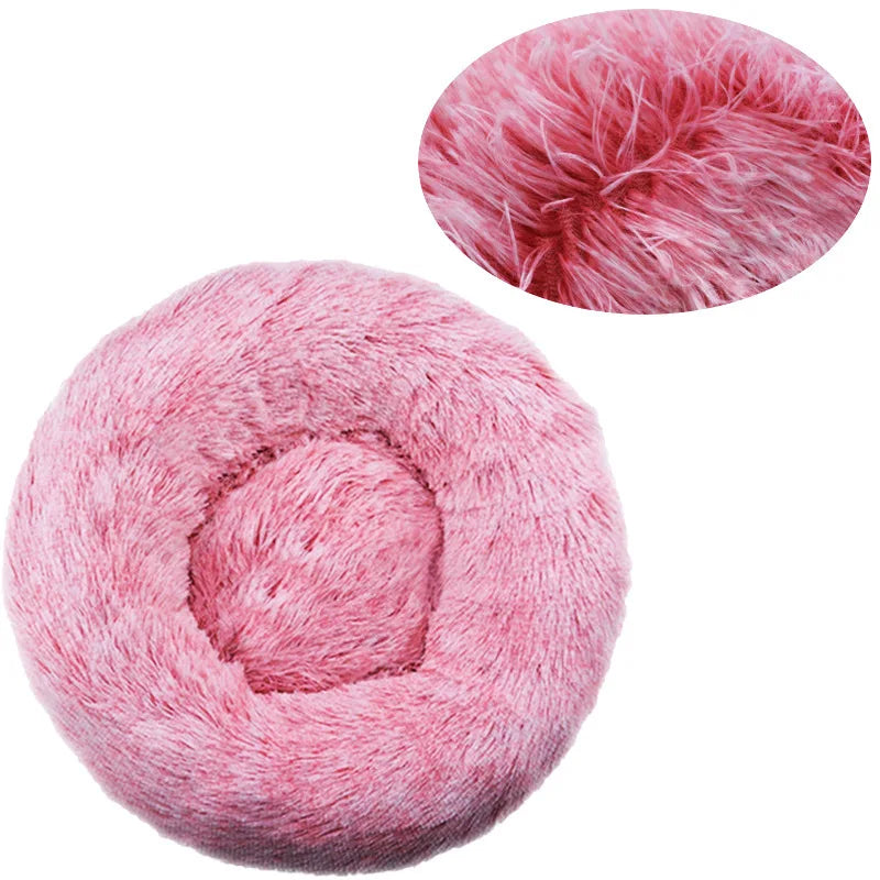 Round Plush Dog Sofa Bed