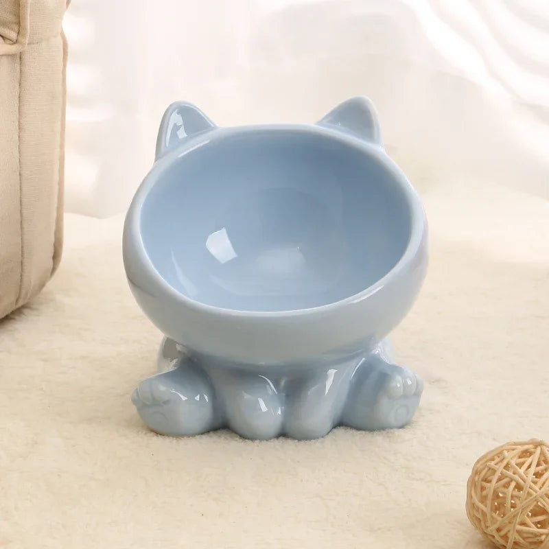 Ceramic Elevated Cat &amp; Dog Bowl