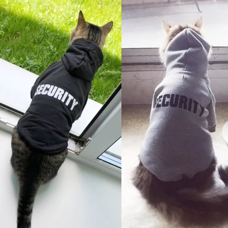 Warm Security Cat Hoodie Jacket