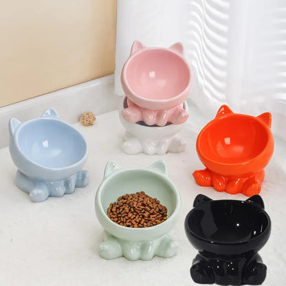 Ceramic Elevated Cat &amp; Dog Bowl