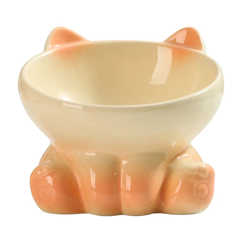 Ceramic Elevated Cat &amp; Dog Bowl