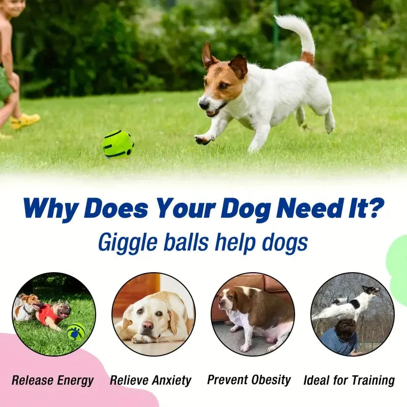 Self-Activated Squeaky Pet Chew Ball