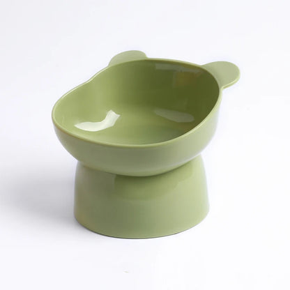 Tilted Pet Bowl for Neck Protection