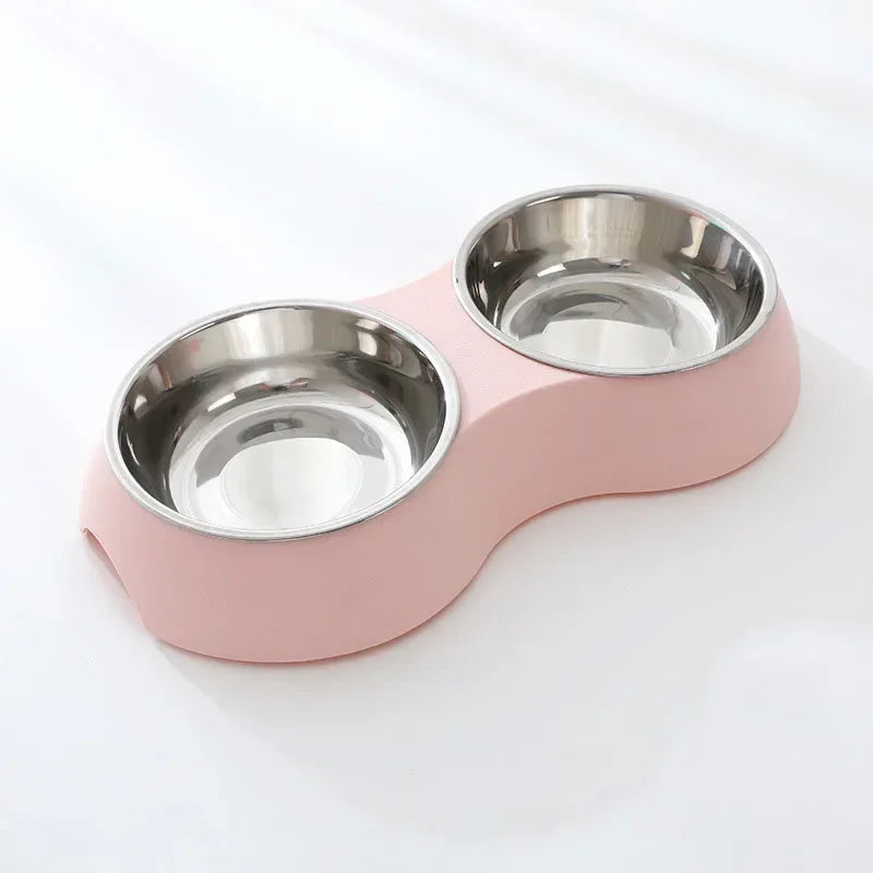 Double Stainless Steel Pet Feeder