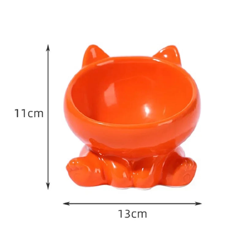 Ceramic Elevated Cat &amp; Dog Bowl