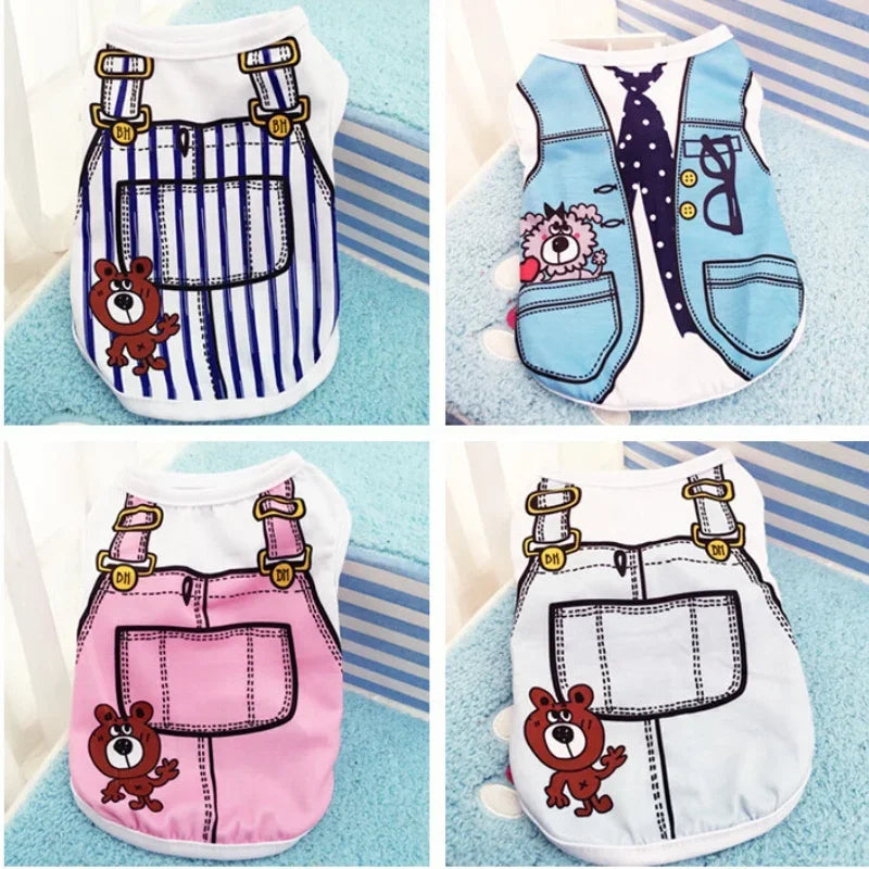 Soft Cartoon Dog Vest