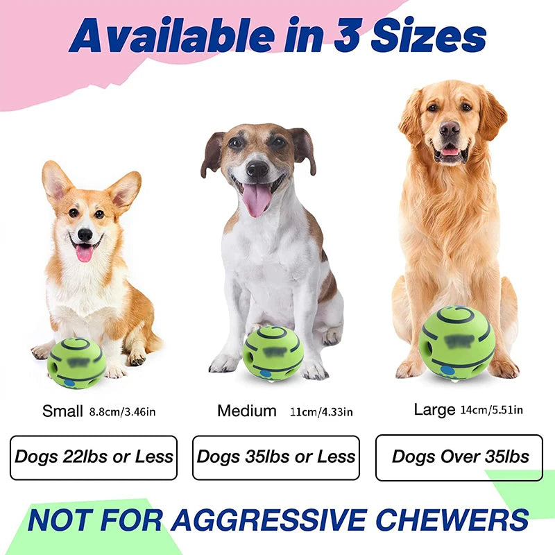 Self-Activated Squeaky Pet Chew Ball